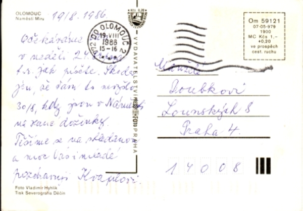 Olomouc 1986 95 006 ●